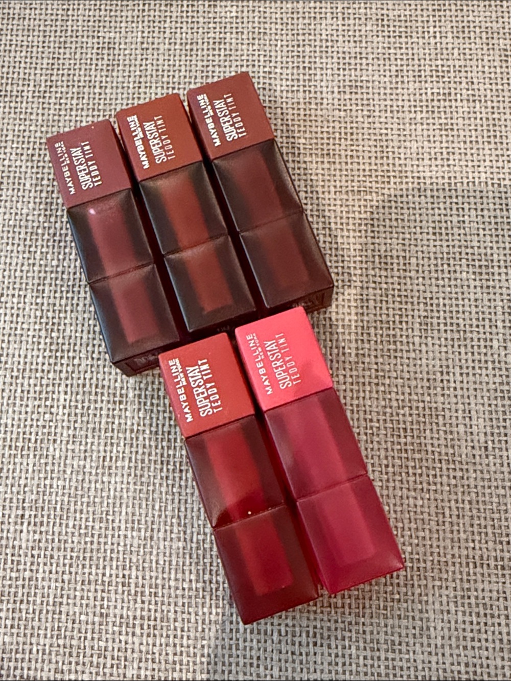 Maybelline Super Stay Teddy Tint Lipstick bundle makeup